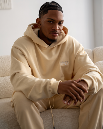 FRENCH TERRY HOODIE (Bone)- MADE FOR ALL | | MODERN LUXURY LEISUREWEAR