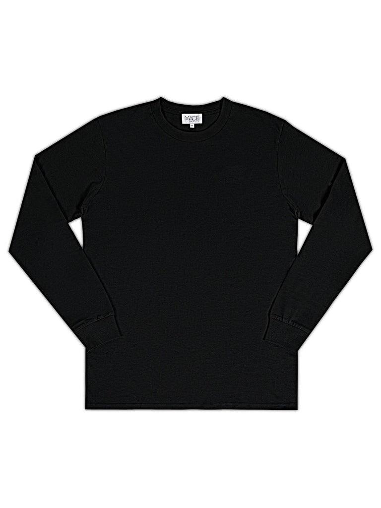MADE EMBROIDERED LOGO L/S OVERSIZED HEAVY TEE- MADE FOR ALL | | MODERN LUXURY LEISUREWEAR